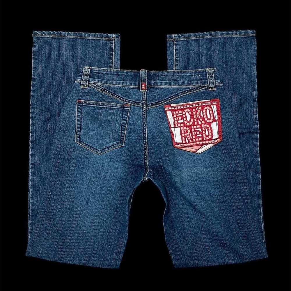 Echo Denim Jeans with Red Patch